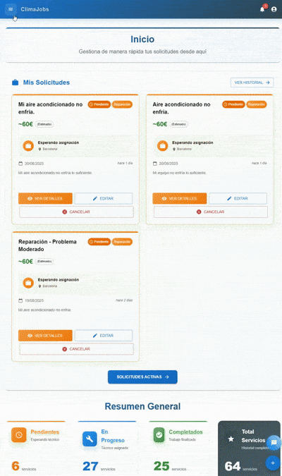 Comparar ofertas técnicos aire acondicionado Barcelona - ClimaJobs